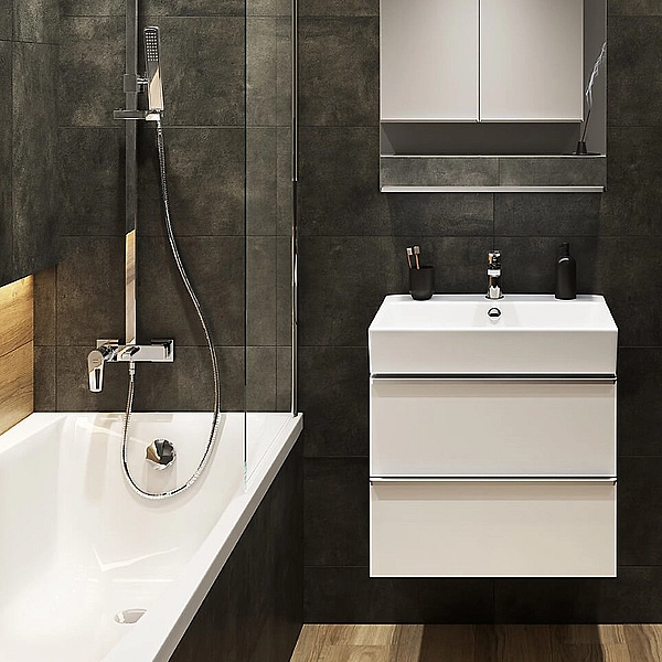 K118-002 VIRGO Раковина меблева -80 см, білий глянець (1 сорт) - Фото - 4