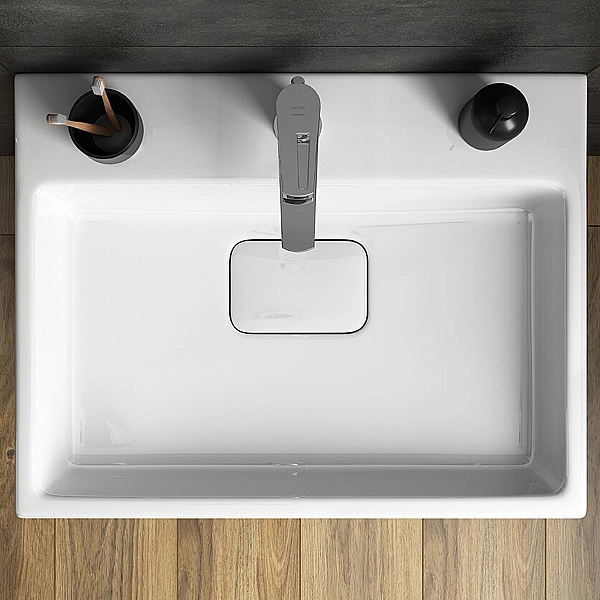 K118-002 VIRGO Раковина меблева -80 см, білий глянець (1 сорт) - Фото - 5