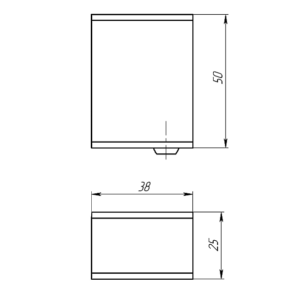 D50004 Комплект прихованого підключення прямокутний, хром (1 сорт) - Фото - 6