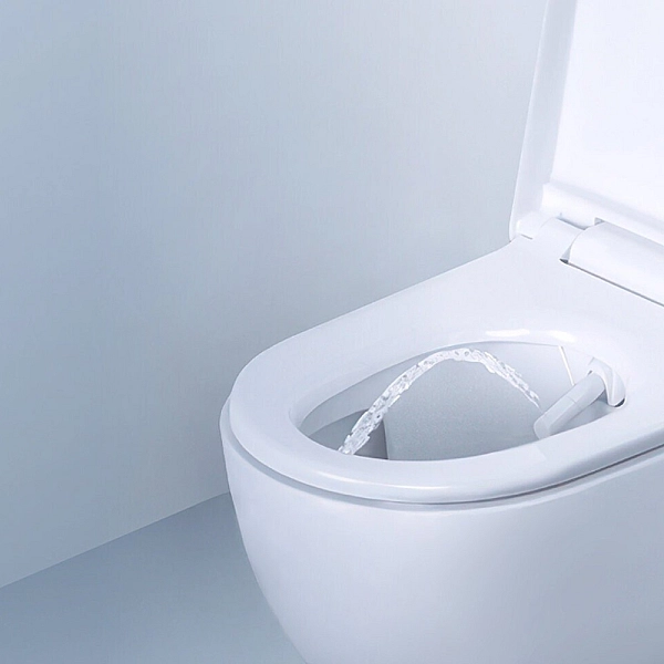 146.350.01.1 AquaClean Alba Підвісний унітаз-біде, покриття KeraTect, колір білий глянець, накладка біла (1 сорт) - Фото - 7