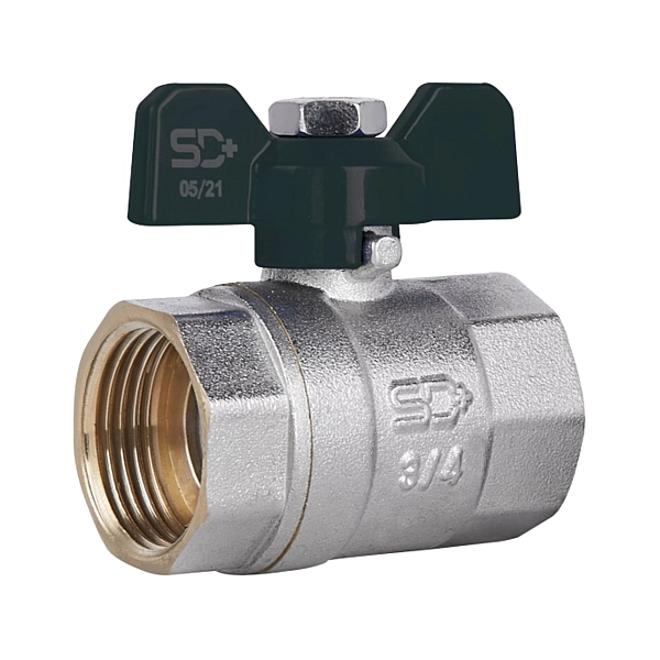Кран шаровой Thermo Alliance Base 3/4" ВР для воды (бабочка) SD602W20