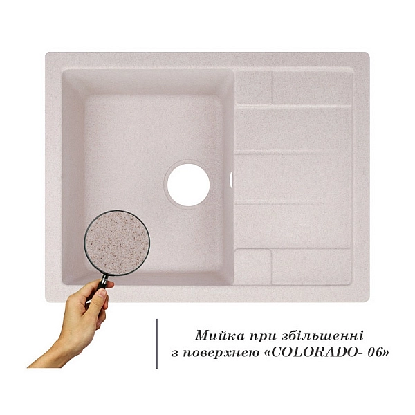 Кухонна мийка Lidz 650x500/200 COL-06 (LIDZCOL06650500200) - Фото - 3