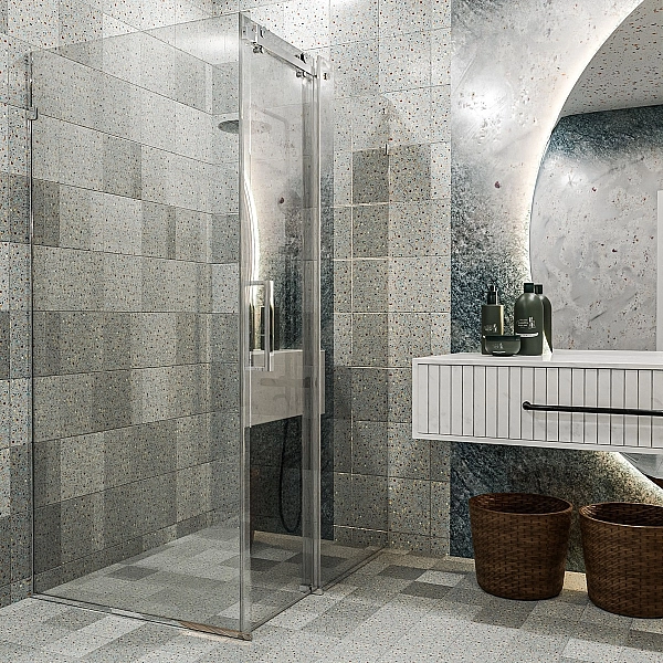 SE2340 ART 3.0 Кабіна душова, прямокутна, розсувна, 1200*800 мм, без піддона, скло прозоре, хром (1 сорт) - Фото - 3