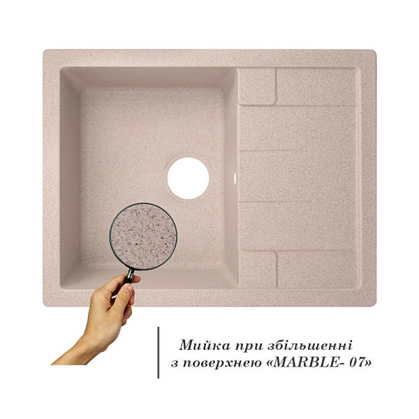 Кухонная мойка Lidz 650x500/200 MAR-07 (LIDZMAR07650500200) - Фото - 3