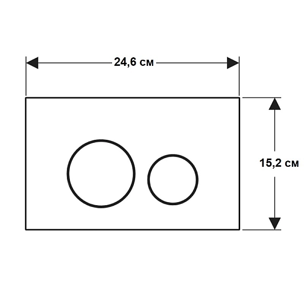 115.628.FW.1 Sigma40 round Клавіша змиву, подвійний змив, нержавіюча сталь, колір сталевий матовий (1 сорт) - Фото - 2