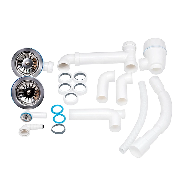 Кухонная мойка с дополнительной чашей Lidz 780x495/200 BLA-03 (LIDZBLA03780495200) - Фото - 7