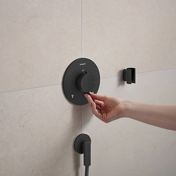 28882670 HG FixFit Fine S Шлангове підключення, чорний матовий (1 сорт) - Фото - 4