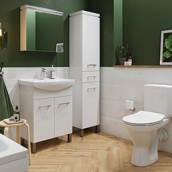 K119-08 CERSANIA Умивальник меблевий 65 з отвором для змішувача (картон) (1 сорт) - Фото - 5