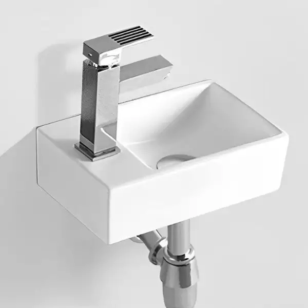 180300R Linea Раковина підвісна/меблева 300х180 см, 1 отвір під змішувач справа, білий глянець (1 сорт) - Фото - 3