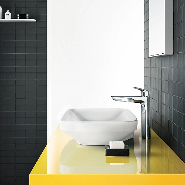 71257000 HG Logis Змішувач для раковини на 1 отв. з д/к, хром (1 сорт) - Фото - 4