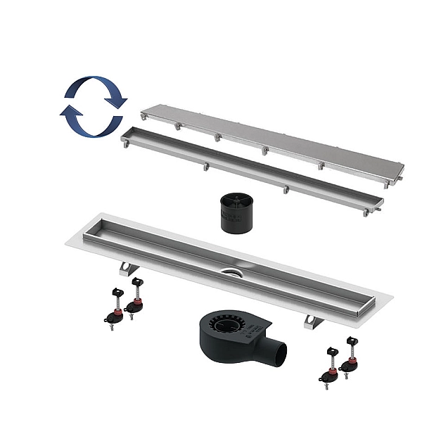 15103099 TECElinus Канал дренажний в зборі, вставка 2в1, мембранний г/затвор,  900мм (1 сорт) - Фото - 2