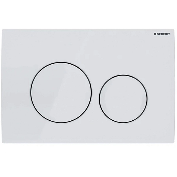 115.127.11.1 Delta20 round Клавіша змиву з подвійним змивом: Альпійський білий глянець (1 сорт) - Фото - 4