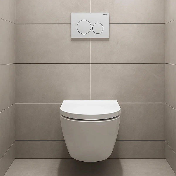 115.127.11.1 Delta20 round Клавіша змиву з подвійним змивом: Альпійський білий глянець (1 сорт) - Фото - 6