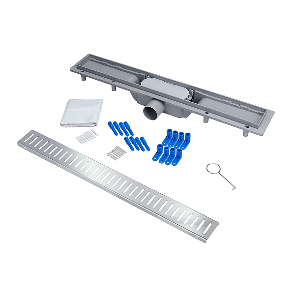 Трап Qtap Dry FA304-600 лінійний з сухим закривом та нержавіючою решіткою 600х73 - Фото - 6