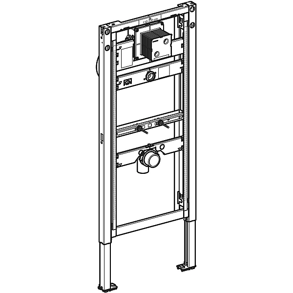 111.616.00.2 Duofix Інсталяція д/уринала, 112–130 см, з патрубковим підводом, та сифоном (1 сорт) - Фото - 2