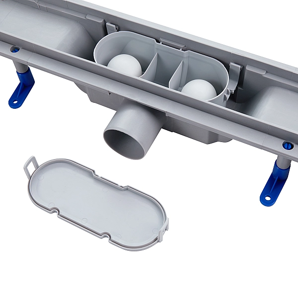 Трап Qtap Dry FA304-700 лінійний з сухим закривом та нержавіючою решіткою 700х73 - Фото - 5