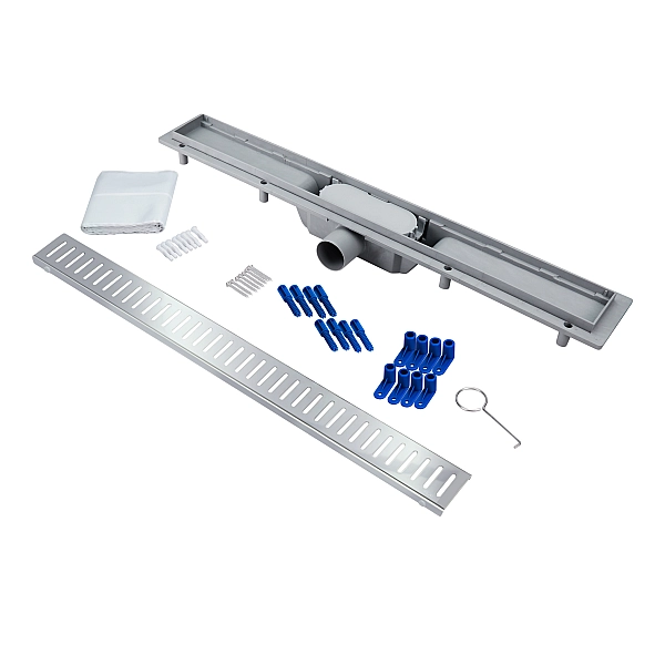 Трап Qtap Dry FA304-700 лінійний з сухим закривом та нержавіючою решіткою 700х73 - Фото - 6