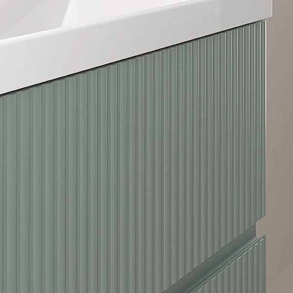 131769+131452  Тумба VORA 80 2  ящ,  зі стільницею, MINERAL GREEN (1 сорт) - Фото - 5