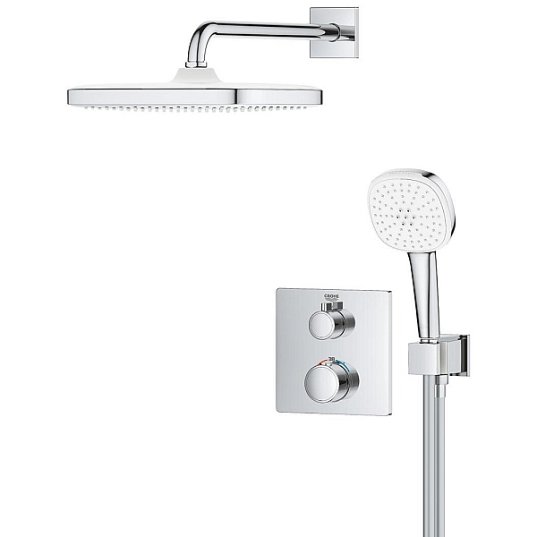 34871000 GRT THM Душова система на 2 виходи,квадратна, 250 (1 сорт) - Фото - 2