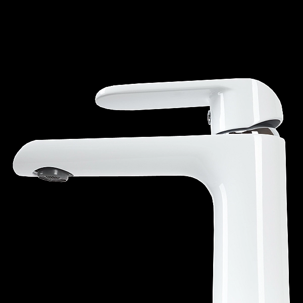 43111141W IVEN Змішувач д/раковини з донним  клапаном  01011100, хром/білий (1 сорт) - Фото - 2