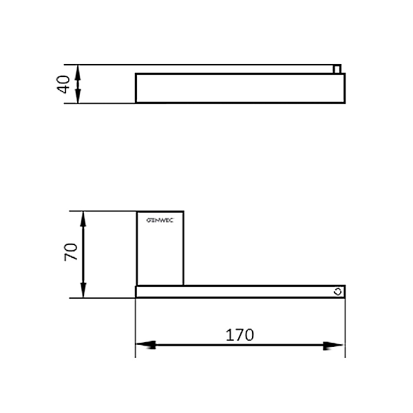 GW05 61 04 03 Pompei Тримач д/паперу, нержавіюча сталь, чорний мат. (1 сорт) - Фото - 2