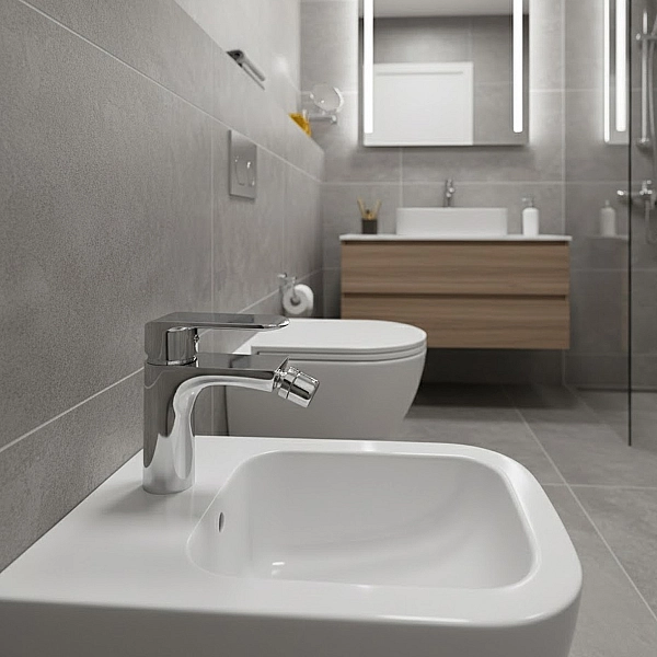 43116141 IVEN Змішувач д/біде з дон. клап. 01011100, хром (1 сорт) - Фото - 5