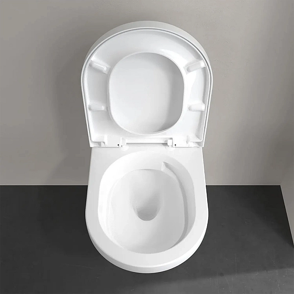 5684CL01 OMNIA ARCHITECTURA Унітаз підвісний + Кришка, турбозмив twistflush, білий (1 сорт) - Фото - 6