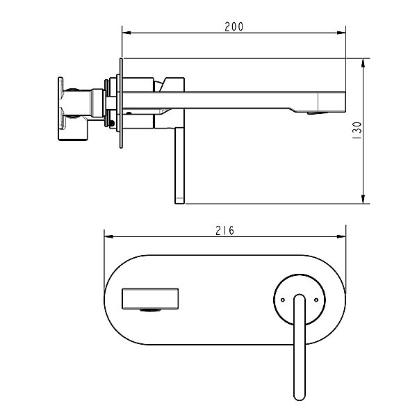8411X110 LAGUNA Змішувач прихованого монтажу д/раковини (1 сорт) - Фото - 2