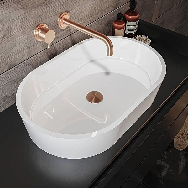 Раковина Sorrento 550х351 накладний, колір білий, покриття глянець (1 сорт) - Фото - 7