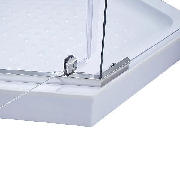 Душевая кабина Lidz Dozorca SC90x90.CRM.LOW.TR, стекло прозрачное 6 мм - Фото - 5