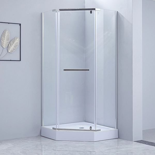 Душевая кабина Lidz Dozorca SC90x90.CRM.LOW.TR, стекло прозрачное 6 мм - Фото - 7