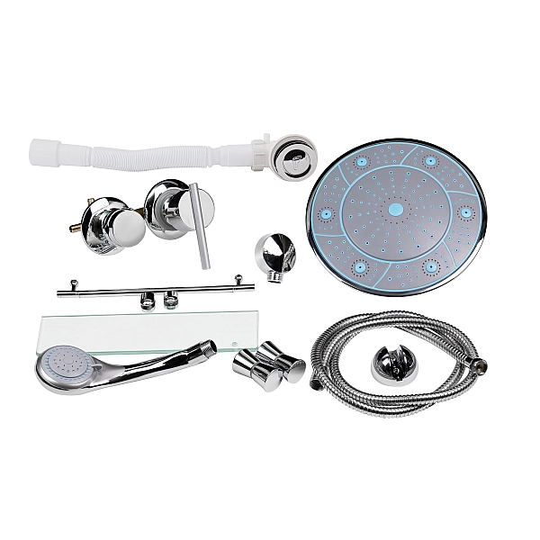 Душевой бокс Lidz Tani SB90x90.SAT.HIGH.FR, стекло Frost 4 мм - Фото - 8