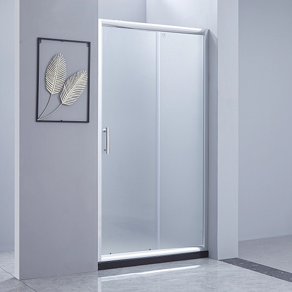 Душевая дверь в нишу Lidz Aria SD100x185.CRM.FR, стекло Frost 5 мм - Фото - 9