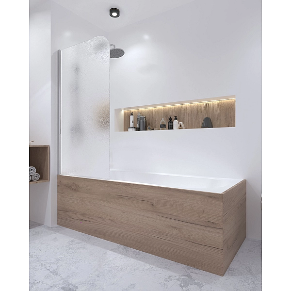 Штора на ванну Qtap Standard CRM407513APL скло Pear 6 мм, 75х140 см, ліва - Фото - 10