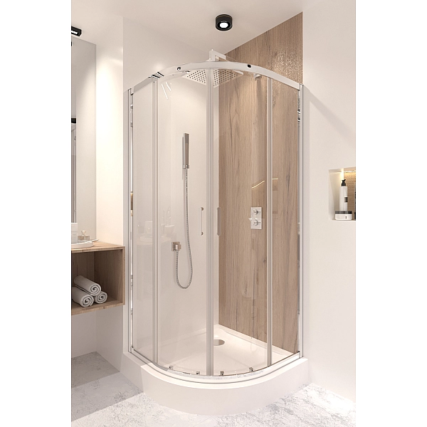 Душова кабіна Qtap Taurus CRM1011AC6 100х100 см, скло Clear 6 мм покриття CalcLess, без піддона - Фото - 10