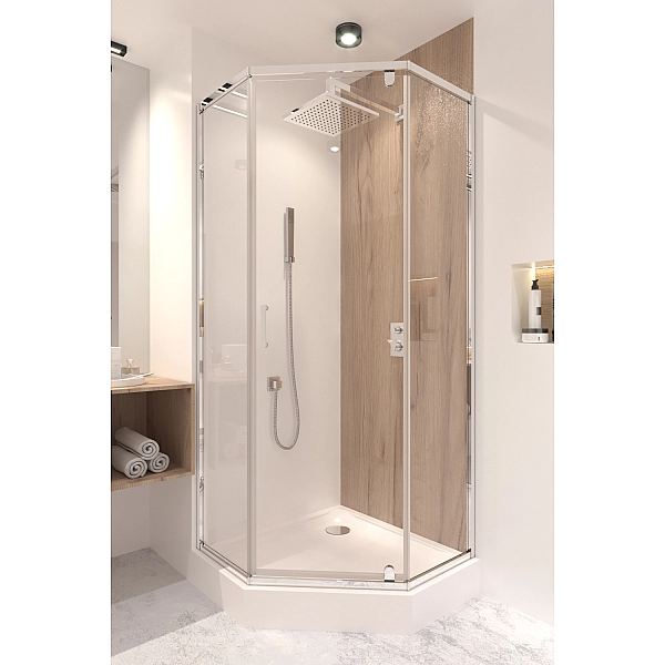 Душевая кабина Qtap Scorpio CRM10995-AC6 90х90 см, стекло Clear 6 мм, CalcLess, без поддона - Фото - 10