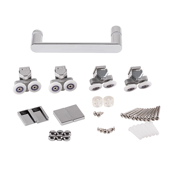 Душевая дверь в нишу Qtap Taurus CRM201-11.C6 97-108x200 см, стекло Clear 6 мм, покрытие CalcLess - Фото - 8