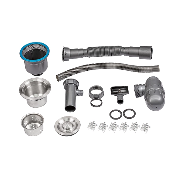 Мойка для кухни интегрированная Lidz Handmade H6050 (LDH6050BRU35371) Brushed Steel 3,0/1,0 мм - Фото - 8