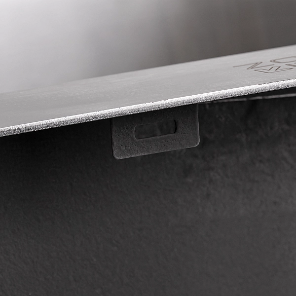 Мойка для кухни интегрированная Lidz Handmade H5050 (LDH5050BRU35375) Brushed Steel 3,0/1,0 мм - Фото - 7