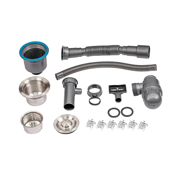 Мойка для кухни интегрированная Lidz Handmade H5045 (LDH5045BRU35383) Brushed Steel 3,0/1,0  мм - Фото - 8