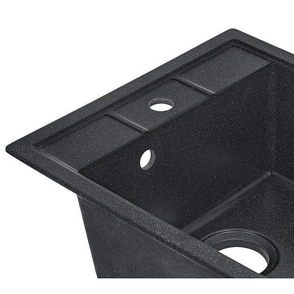 Кухонная мойка Lidz 460х515/200 BLA-03 (LIDZBLA03460515200) - Фото - 5