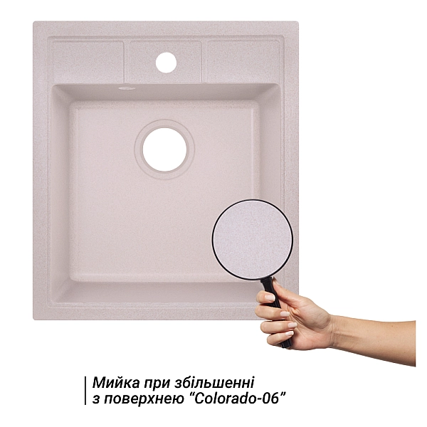 Кухонная мойка Lidz 460х515/200 COL-06 (LIDZCOL06460515200) - Фото - 3