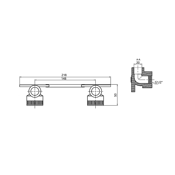 Монтажная планка PPR Blue Ocean "Белый" 20х1/2" ВР - Фото - 2