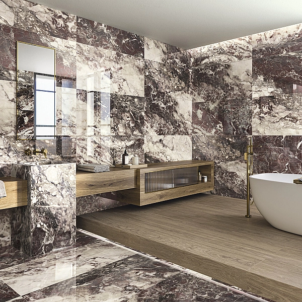 BRECCIA VIOLA POL RECT 60X120 (1 сорт) - Фото - 2