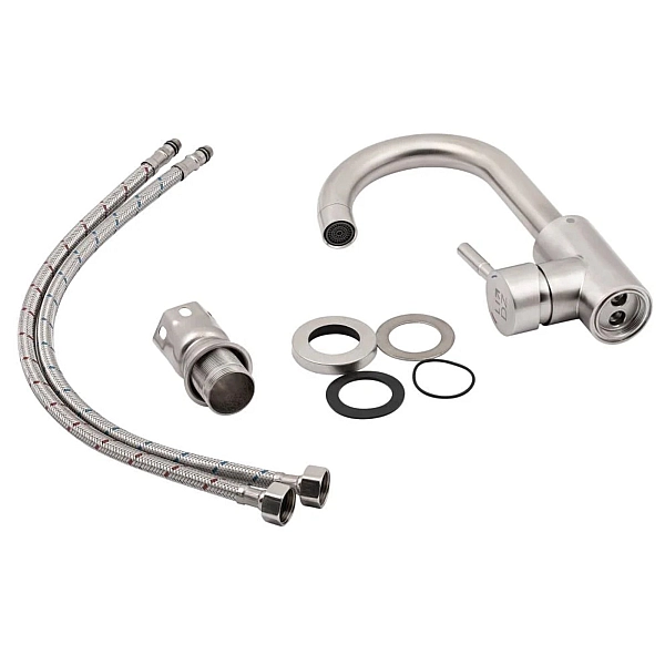 Смеситель для кухни Lidz Aria 015F2 (k35) LDARI015F2NKS34942 Nickel - Фото - 7