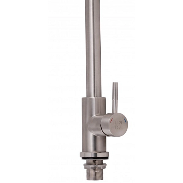 Змішувач для кухні Lidz Aria 015FL з висувним виливом (k35) LDARI015FLNKS34945 Nickel - Фото - 4