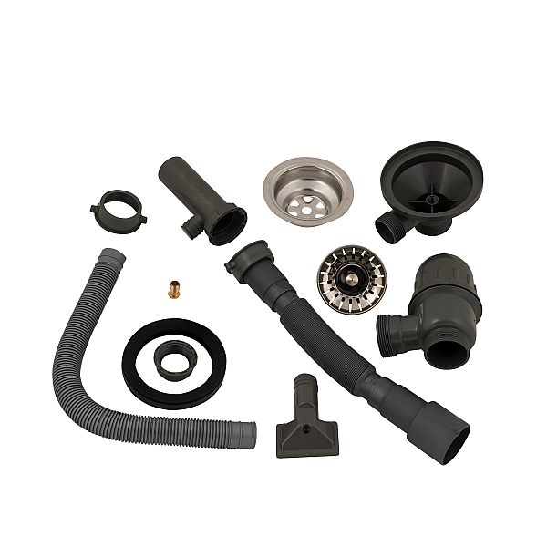 Сифон для кухонной мойки Lidz (GRA) 47 01 002 01 (выход 50/40 мм) - Фото - 3