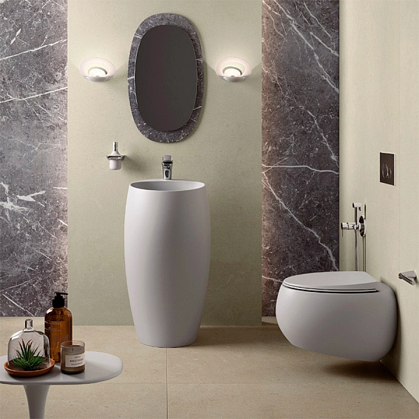 CLOSC3901500 + CLOWC1446500A CLOUD Унітаз підвісний з кришкою Duroplast, SLIM, Soft Close, Quick Release, безобідковий, білий матовий (1 сорт) - Фото - 2