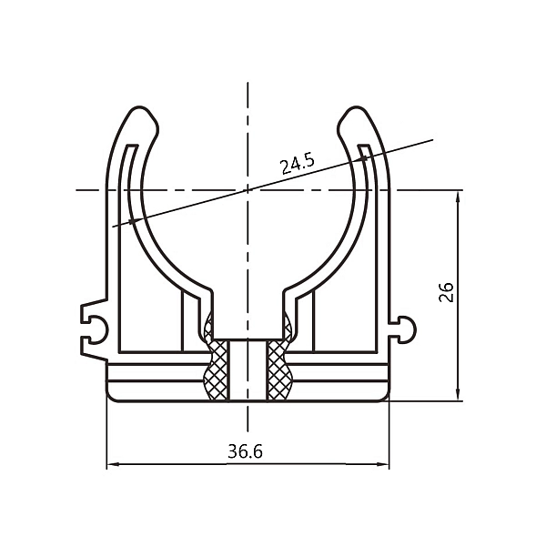 Крепеж PPR Blue Ocean "Белый" 25 - Фото - 2