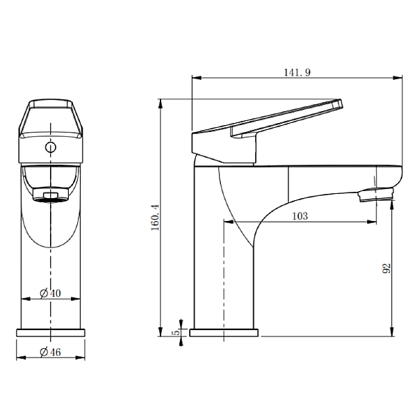 17011120 Style Змішувач д/раковини без донного  клапана, хром (1 сорт) - Фото - 2